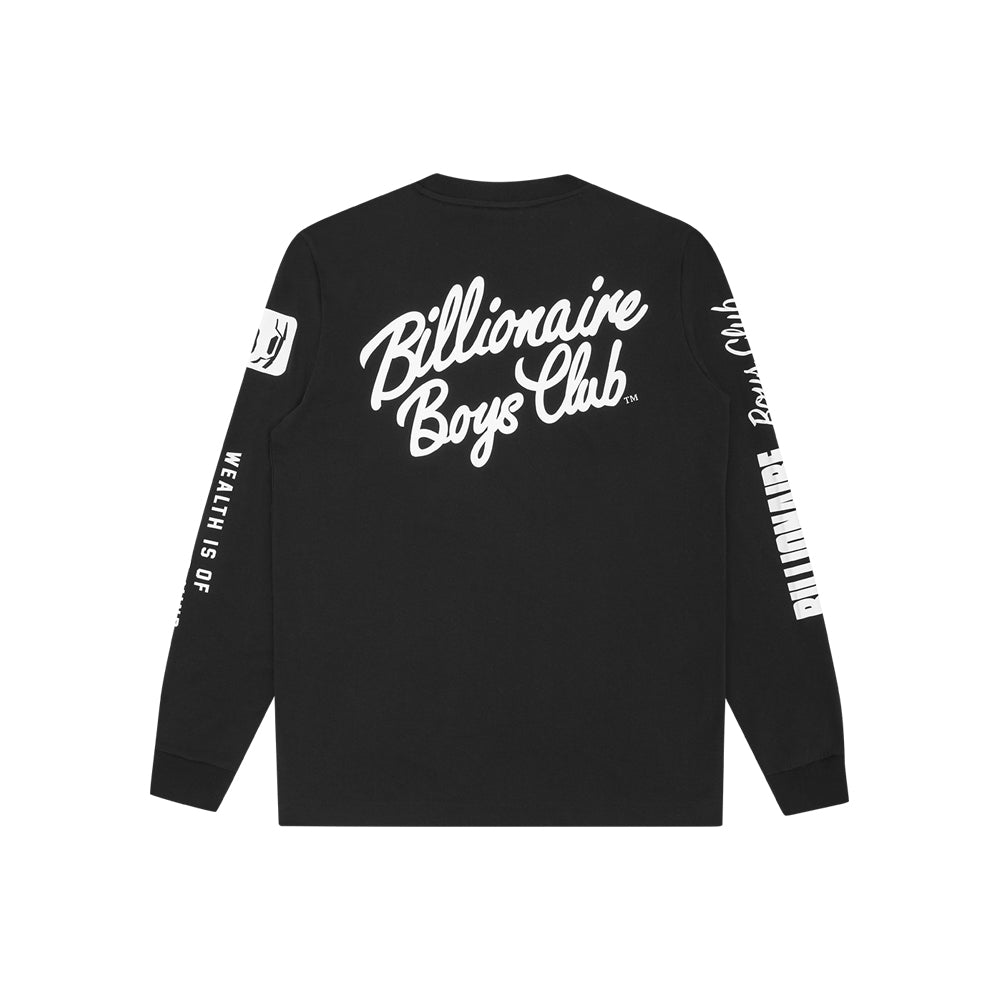 Multi Print L/S T-Shirt (Black)