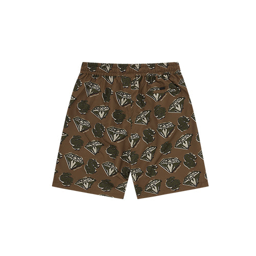 Diamonds & Dollars Swim Short (Khaki)