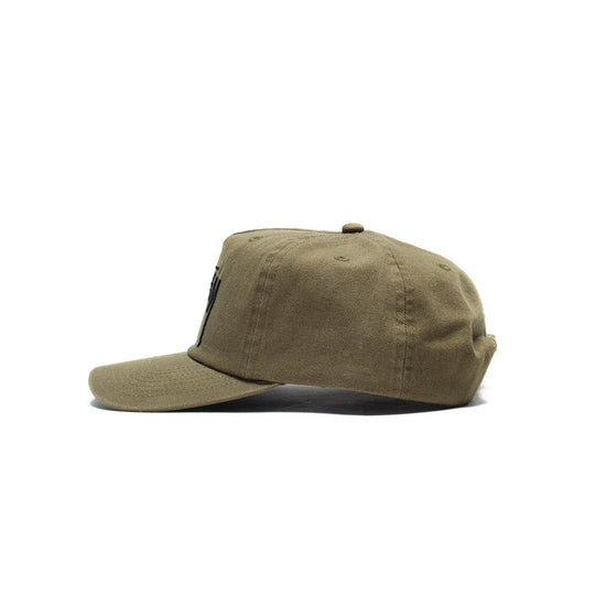 Big Stock Mid Depth Cap (Army Green)