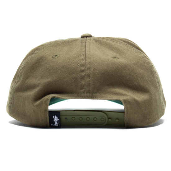 Big Stock Mid Depth Cap (Army Green)