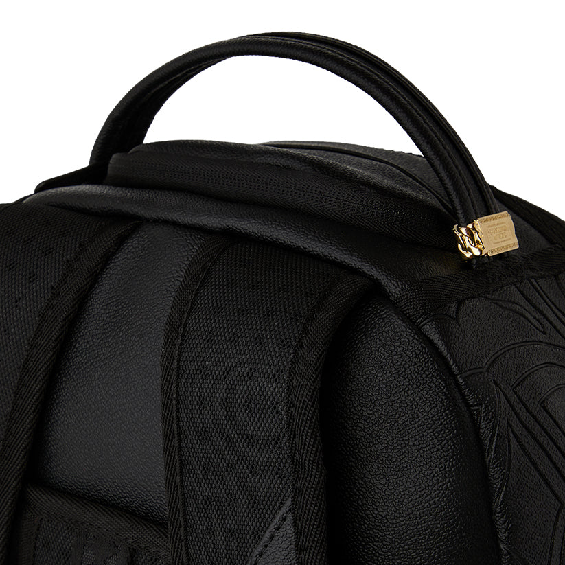 Tonal Monogram Emboss Shark Backpack - Black