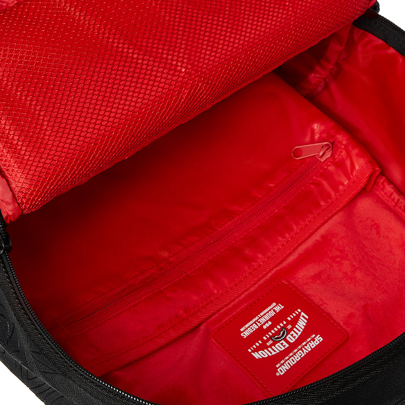 Tonal Monogram Emboss Shark Backpack - Black