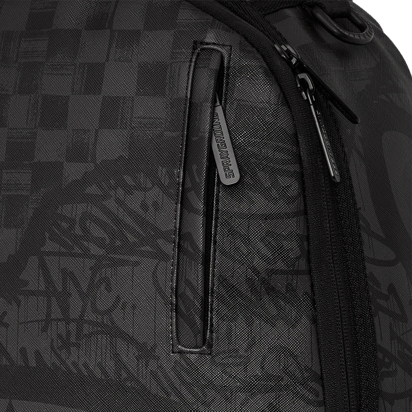 Torn Graff Check Dlxsv Backpack - Black