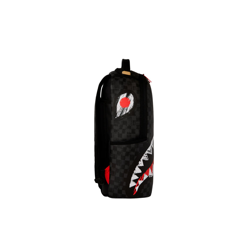 Scribble Shark Backpack - Black