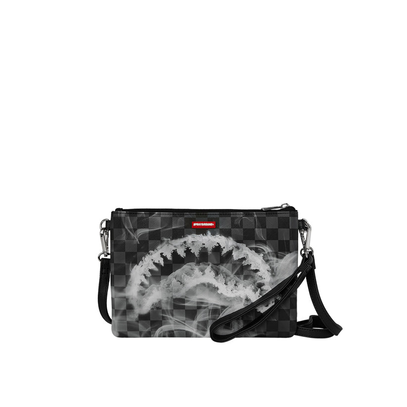 Sip N’ Smoke Crossover Clutch - Black/White