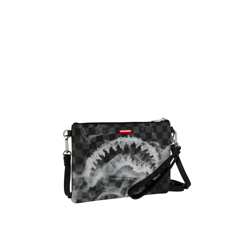 Sip N’ Smoke Crossover Clutch - Black/White