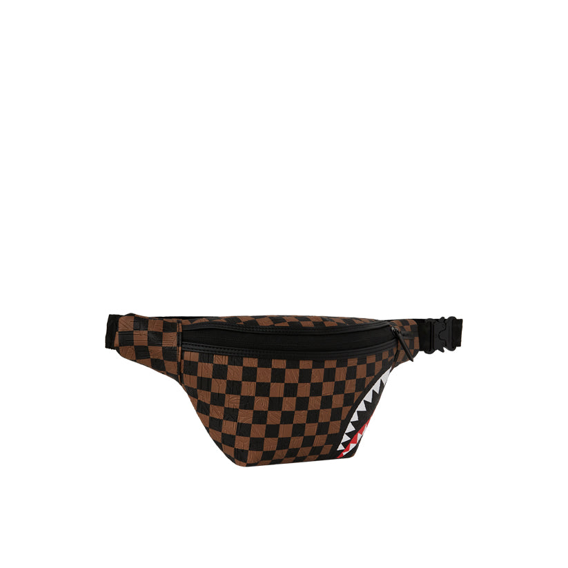 Check 2 Emboss Savvy Crossbody - Brown