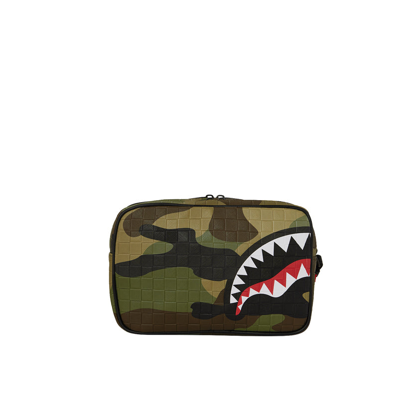 Woodland Camo Check Toiletry Bag - Camo