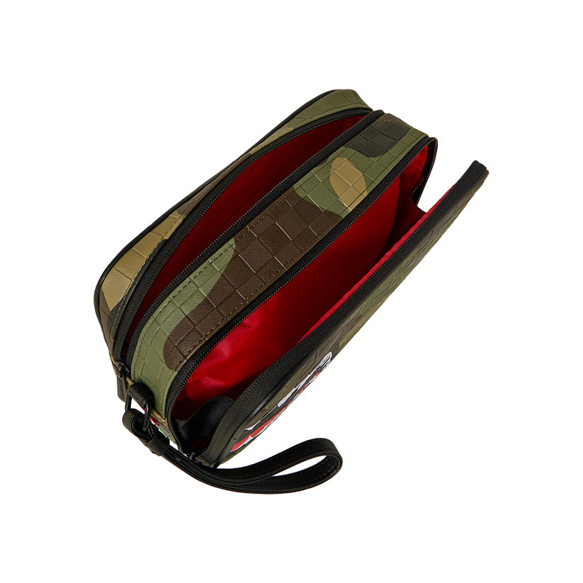 Woodland Camo Check Toiletry Bag - Camo