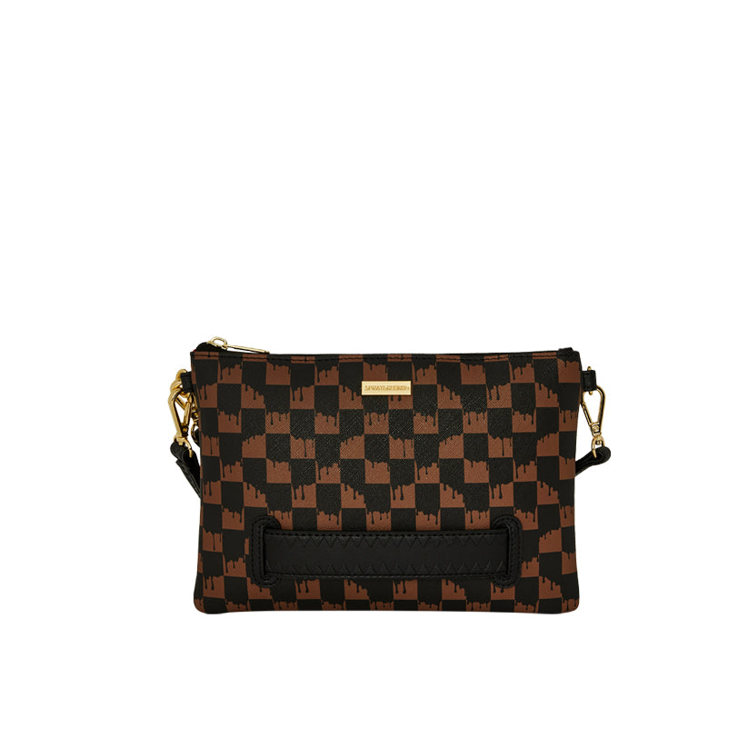 Crown Drip Check x Ka1 Clutch Black - Black