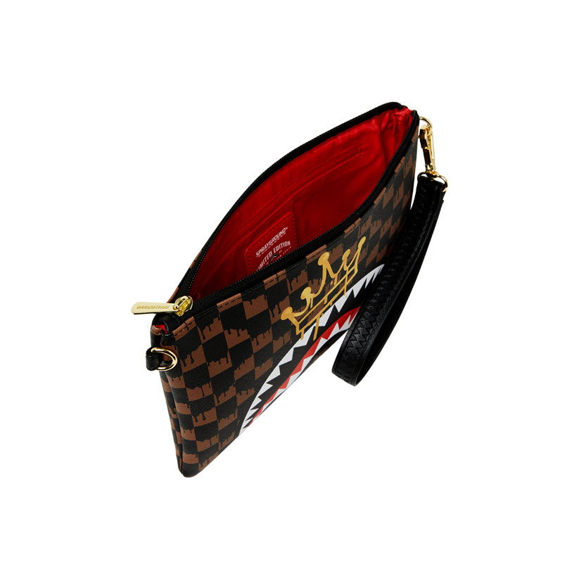 Crown Drip Check x Ka1 Clutch Black - Black