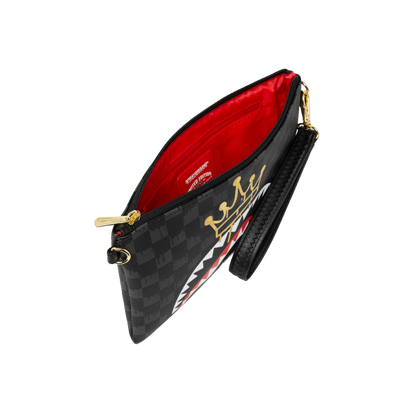 Crown Drip Check x Ka1 Clutch Brown - Black