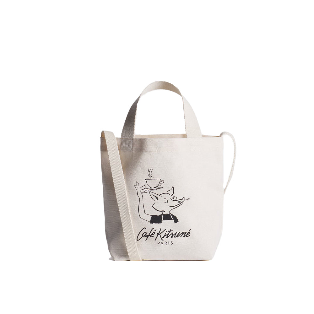 Barista Fox Mini Tote - Tapioca