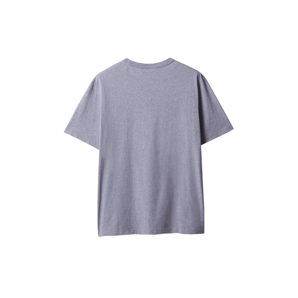 Barista Fox Patch Relax T-Shirt - Grey Melange