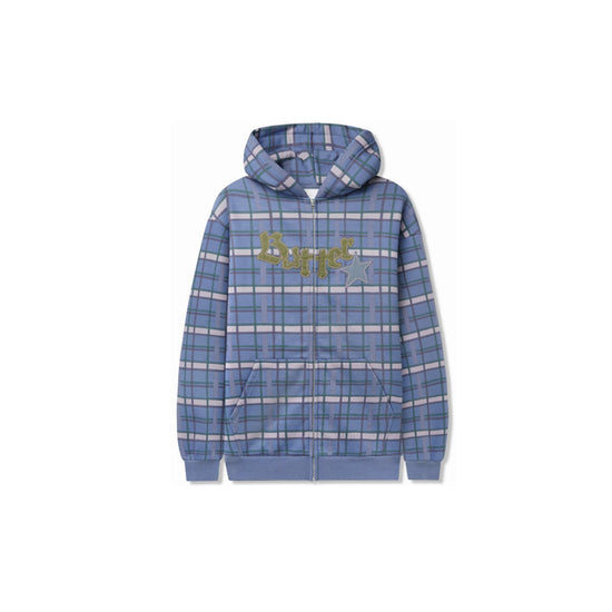 Edge Applique Zip Thru Hood (Plaid)