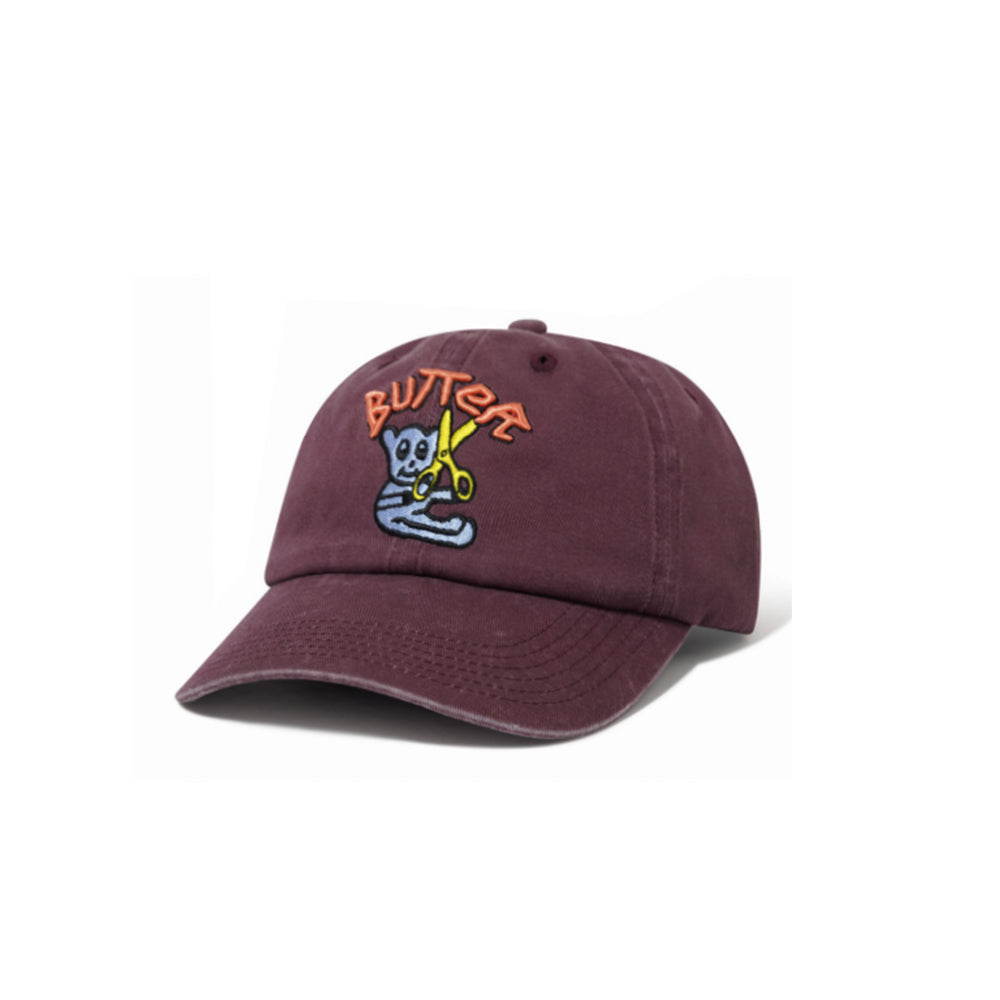 Bear 6 Panel Cap (Wine)