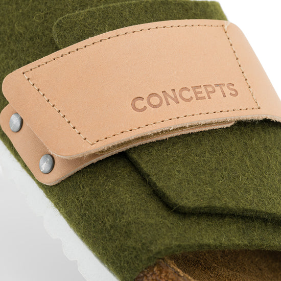 Concepts x Birkenstock Kyoto (Olive Felt)