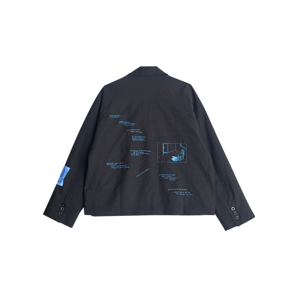 سترة الغرفة الفارغة (أسود)