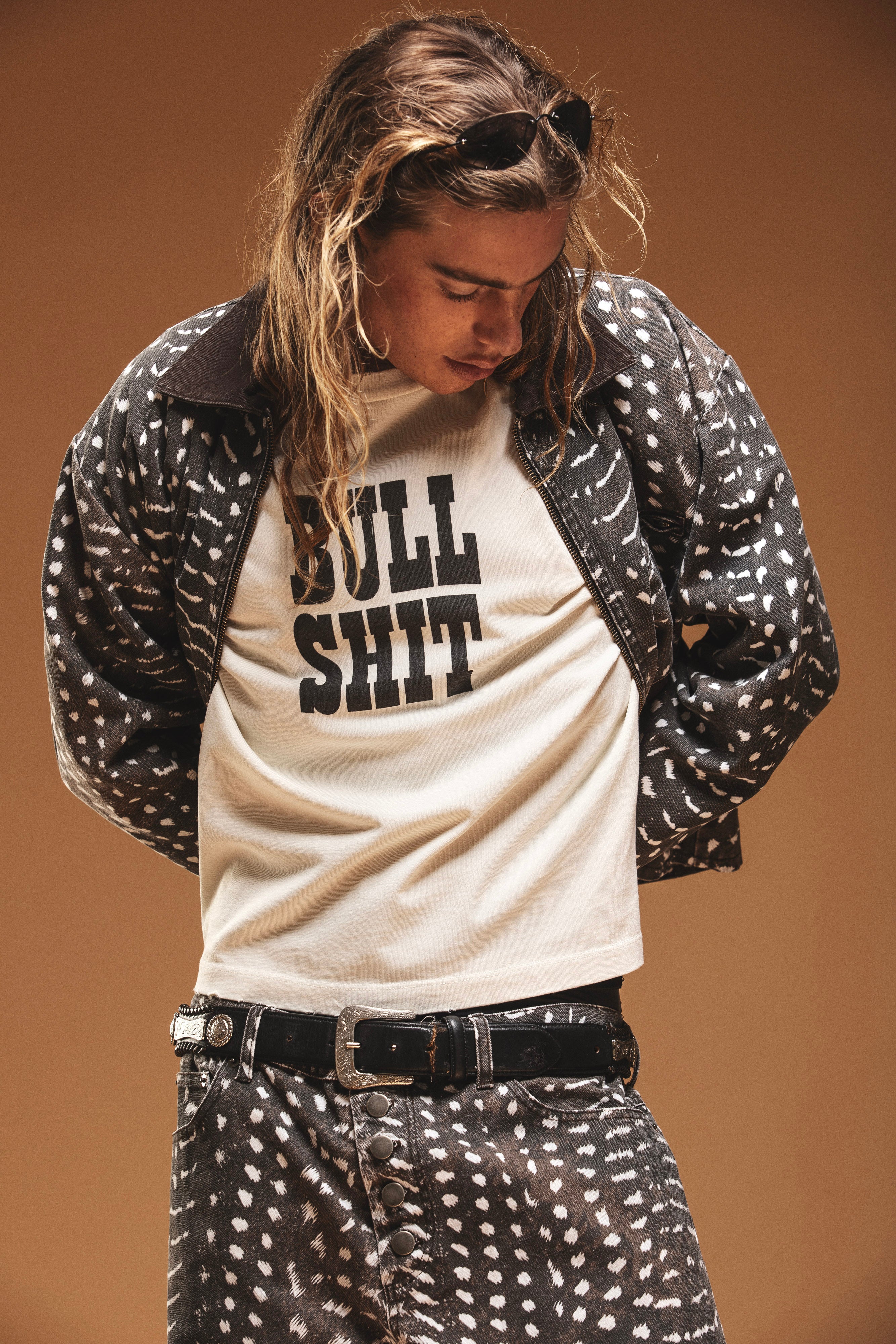 Bull Shit Tee - Cream
