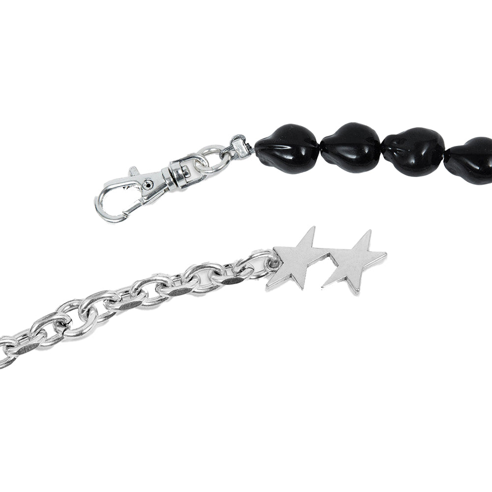 B&W Icon Necklace - Silver