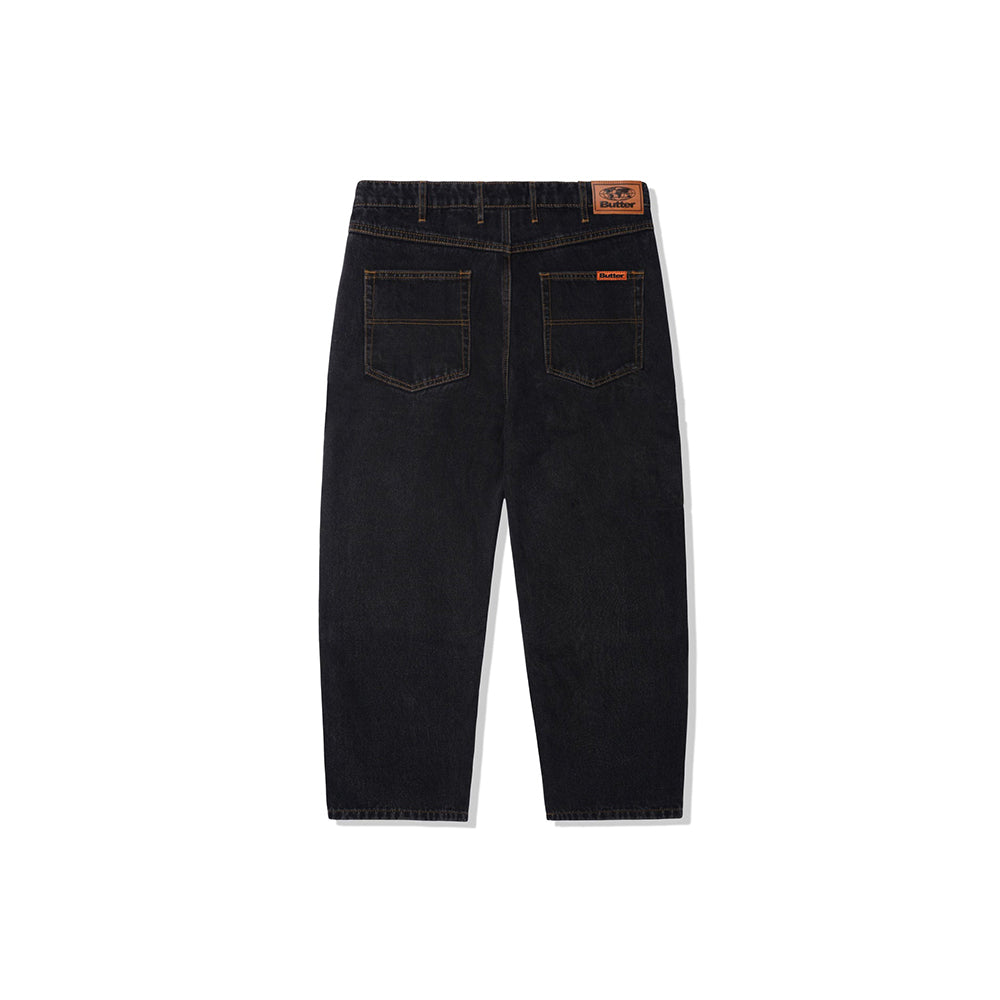 Baggy Denim Jeans (Washed Black)