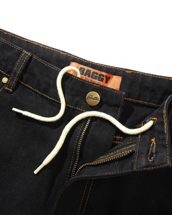 Baggy Denim Jeans (Washed Black)