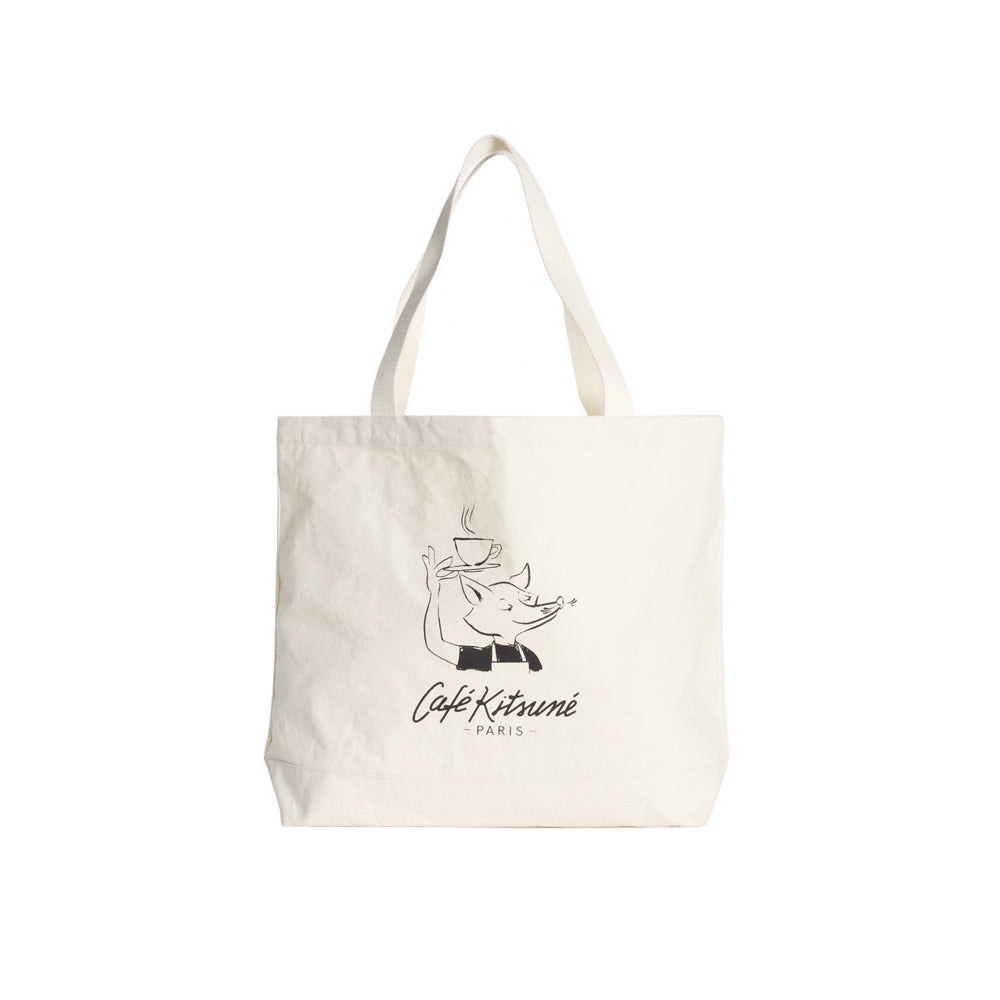 Barista Fox Tote - Tapioca