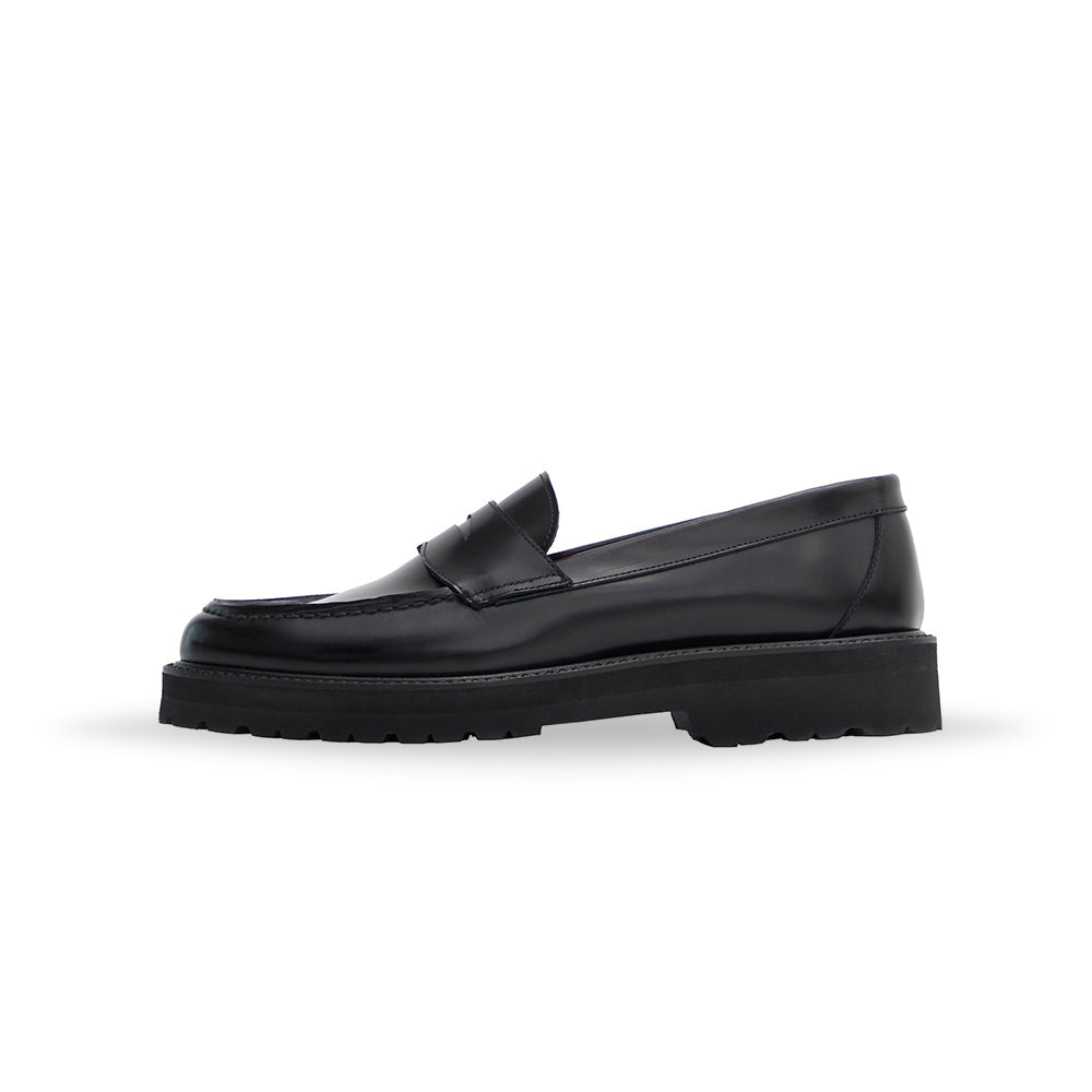 Basic Coin Loafer By Tomo And Co - Gloss Black