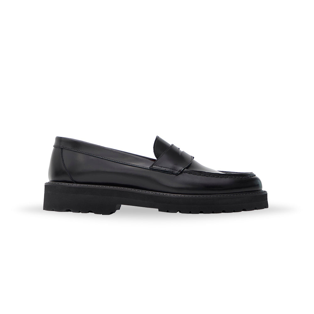 Basic Coin Loafer By Tomo And Co - Gloss Black