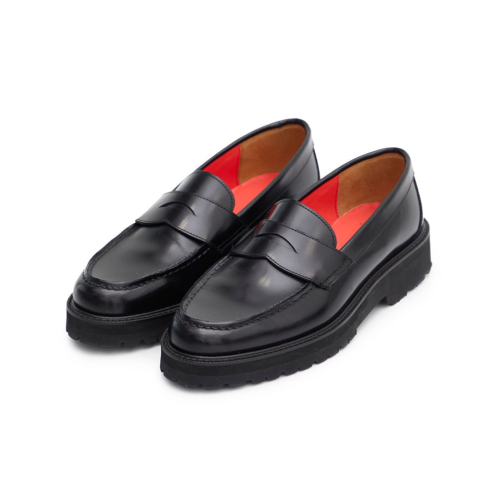 Basic Coin Loafer By Tomo And Co - Gloss Black