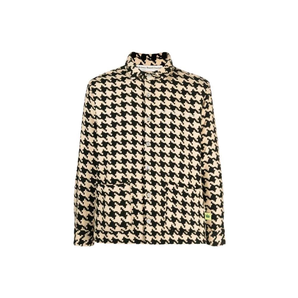 اي بي سي. قميص عمل بنقش مربعات (أسمر/أسود)