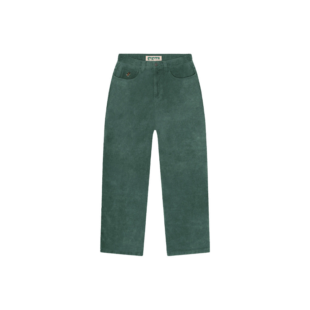 Bonga Bebucho Washed Cord Pants - Green Washed