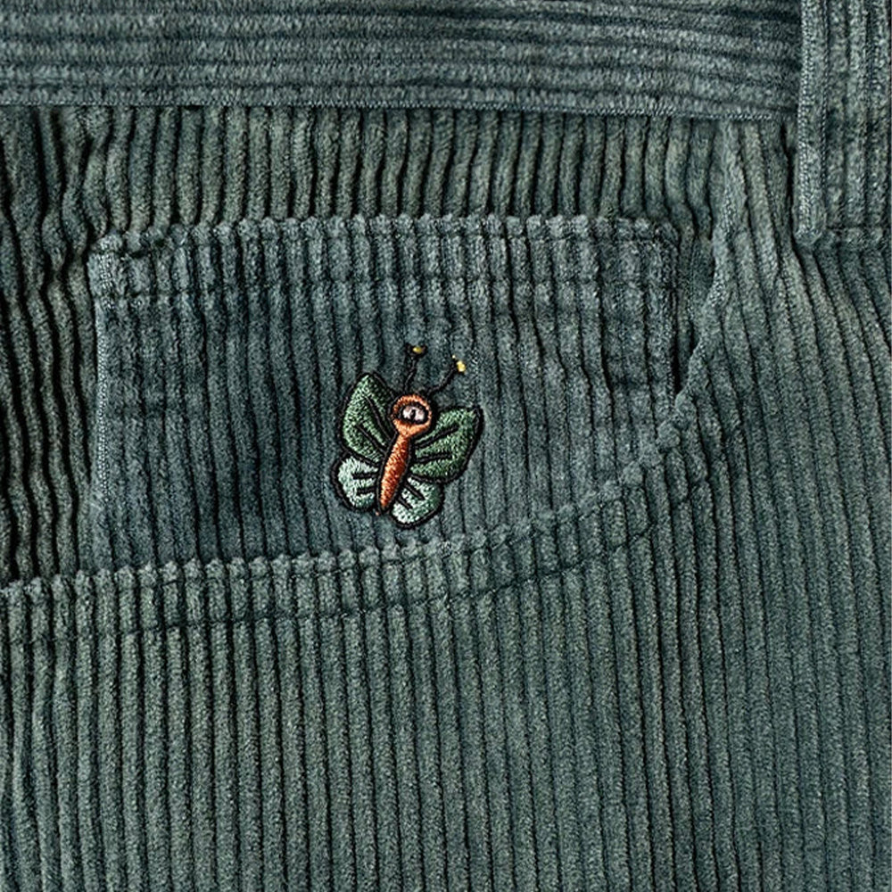 Bonga Bebucho Washed Cord Pants - Green Washed