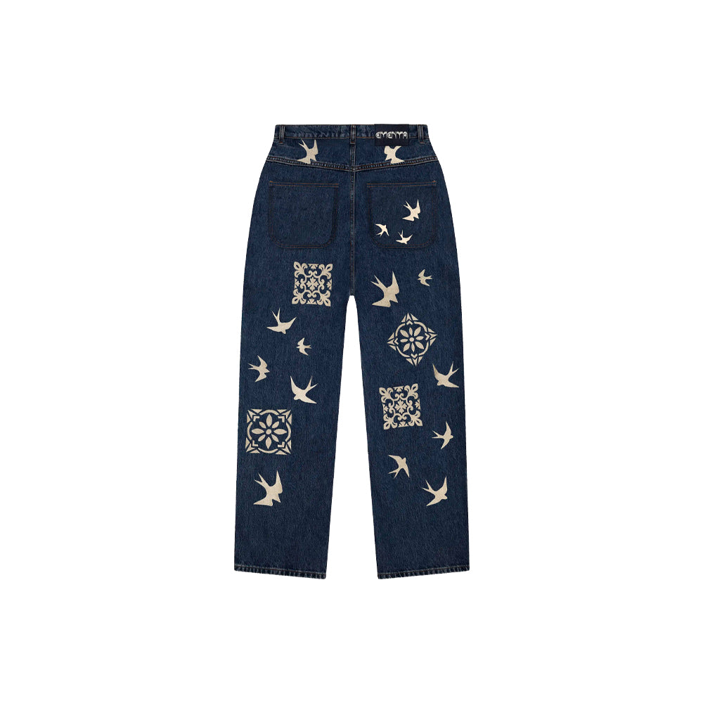 Bonga Lisa Denim Pants - Blue Raw Denim