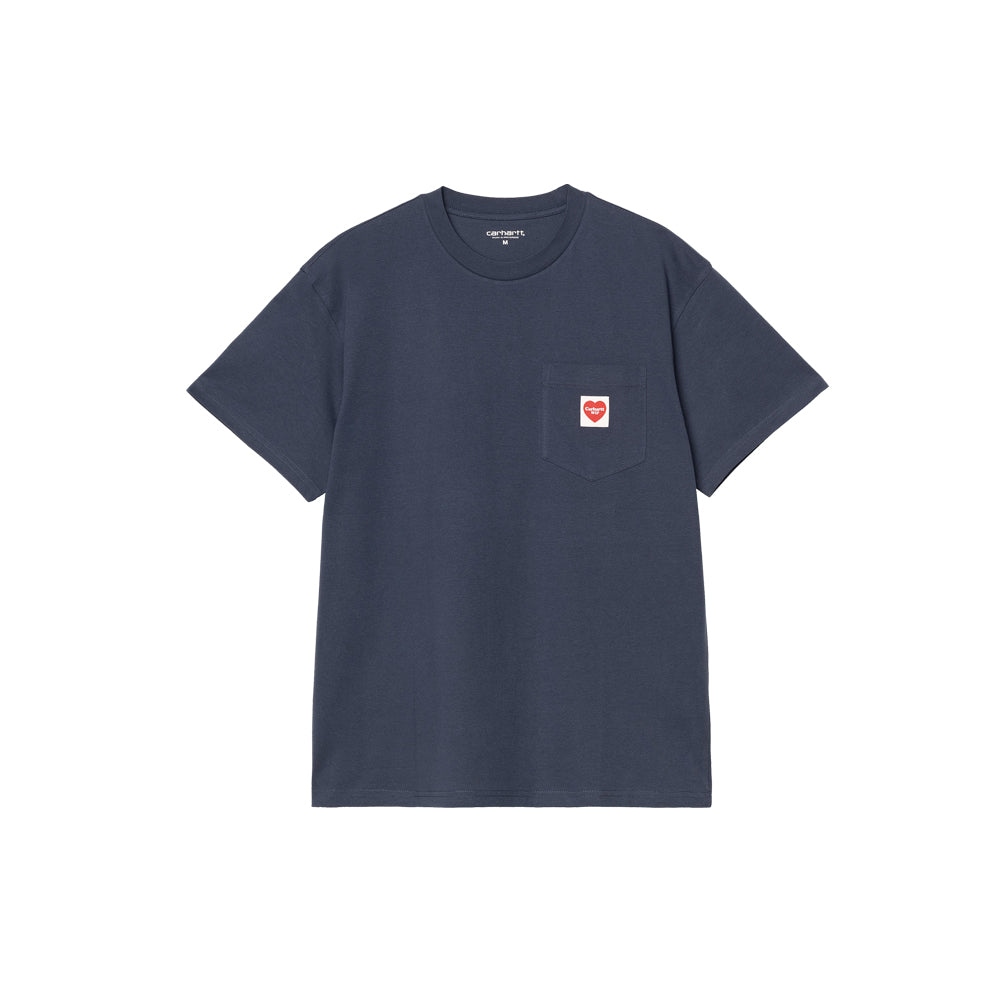 S/S Pocket Heart T-Shirt (Blue)