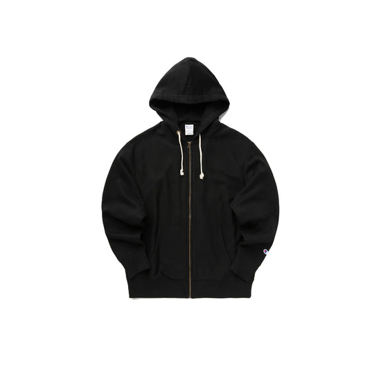 Full Zip Hoodie Sweatshirt (Black)