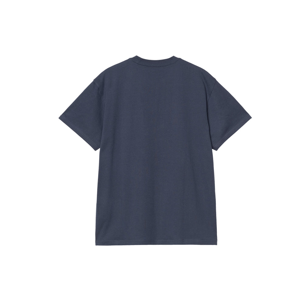 S/S Pocket Heart T-Shirt (Blue)