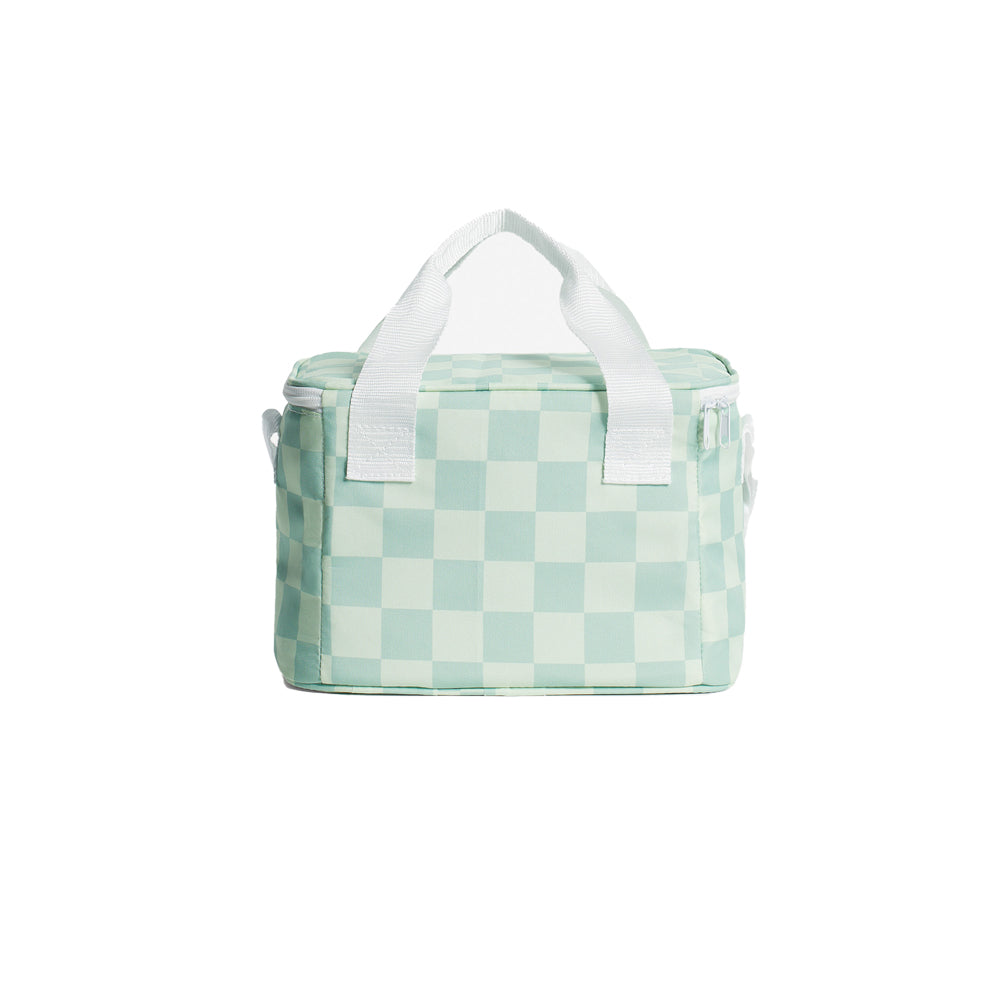 Checkerboard Cooler Bag (Basile/Lime Pattern)