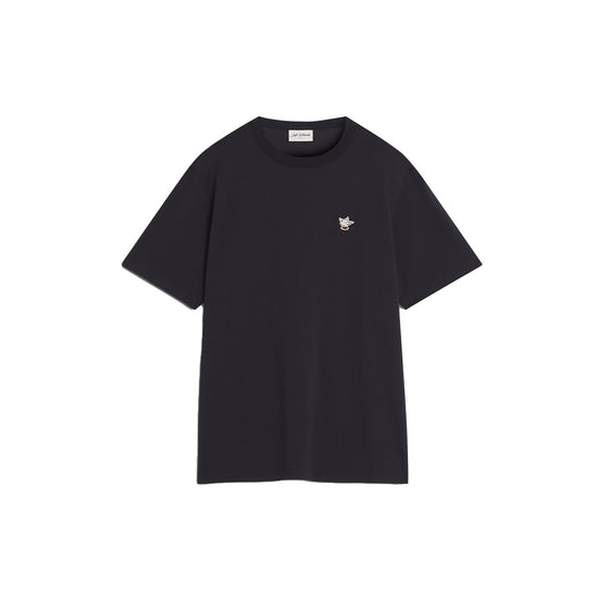 Barista Fox Patch Relax Tee Shirt (Black)