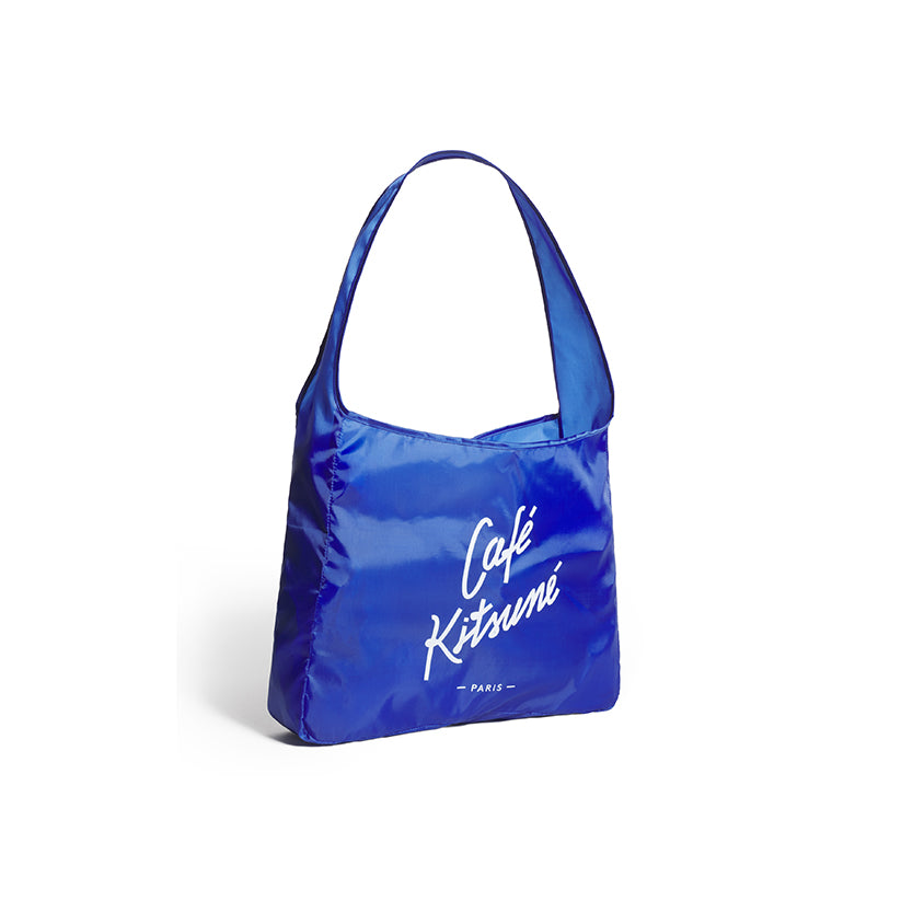 Café Kitsuné Foldable Tote - Bleu Denim