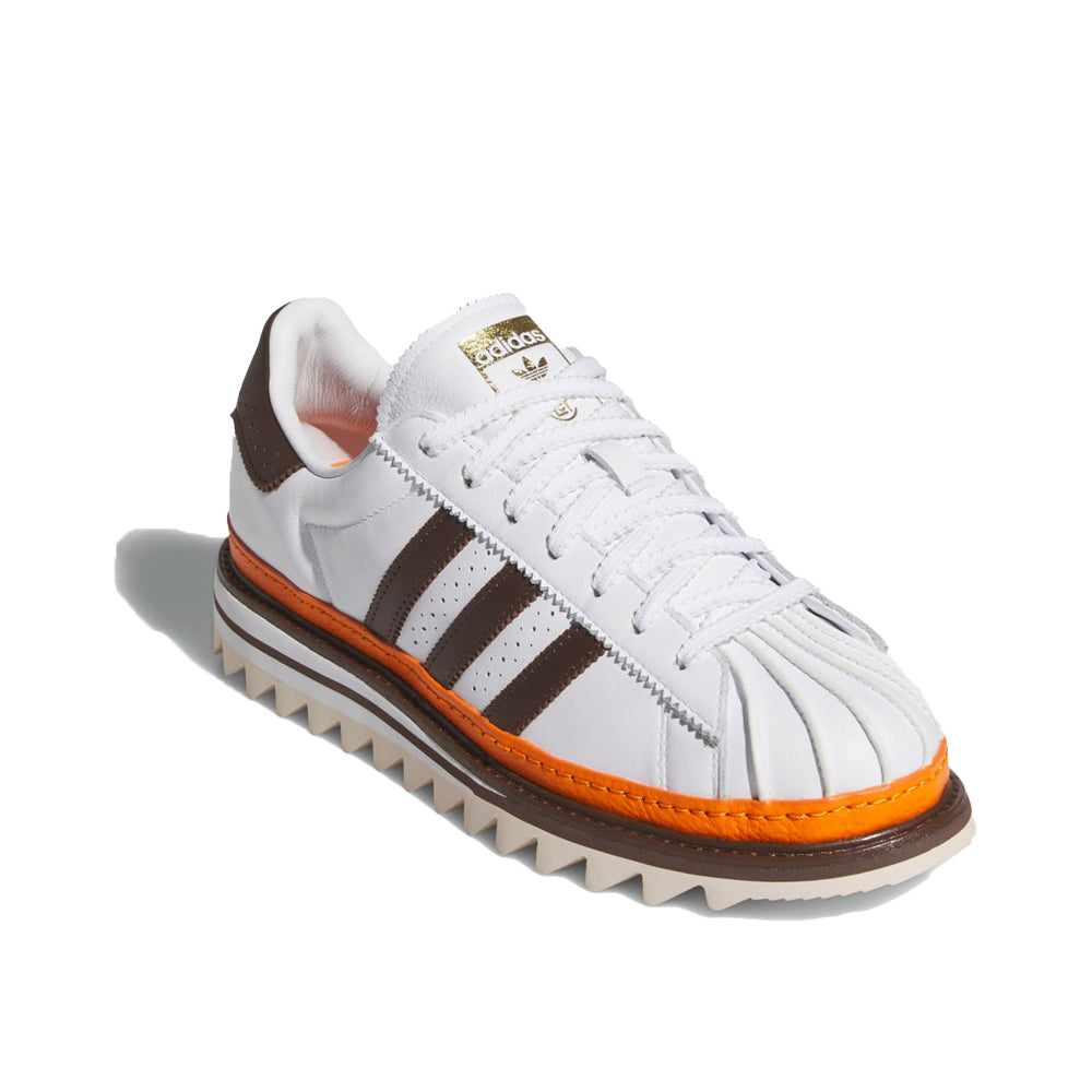 CLOT x adidas Exotic Orange Superstar - Cloud White/Coffee/Uniform Orange
