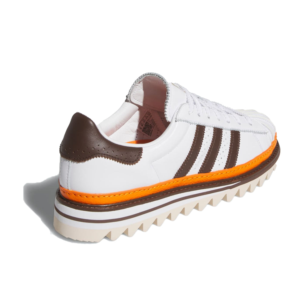 CLOT x adidas Exotic Orange Superstar - Cloud White/Coffee/Uniform Orange