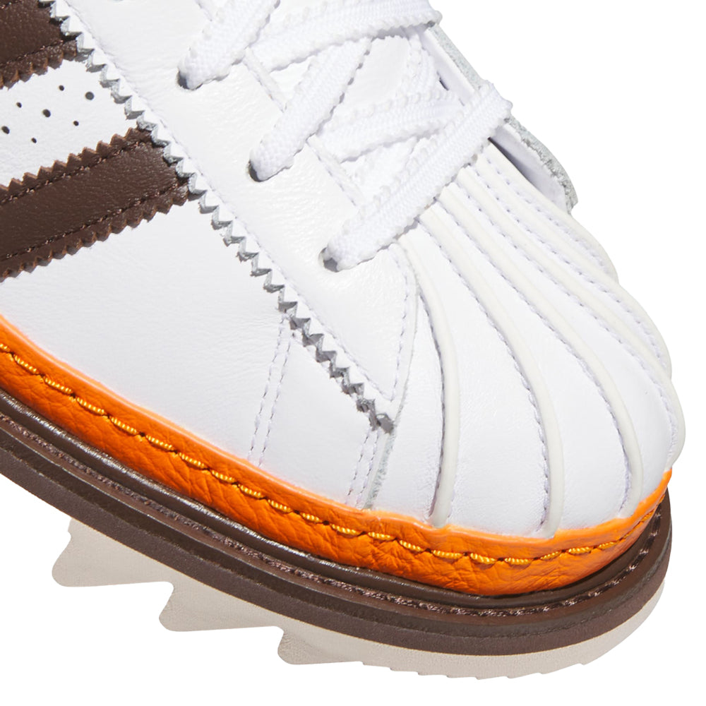 CLOT x adidas Exotic Orange Superstar - Cloud White/Coffee/Uniform Orange