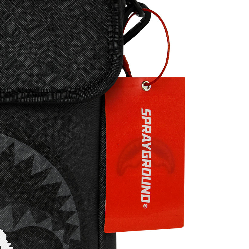 Center Rip Reveal Messenger Sling - Black