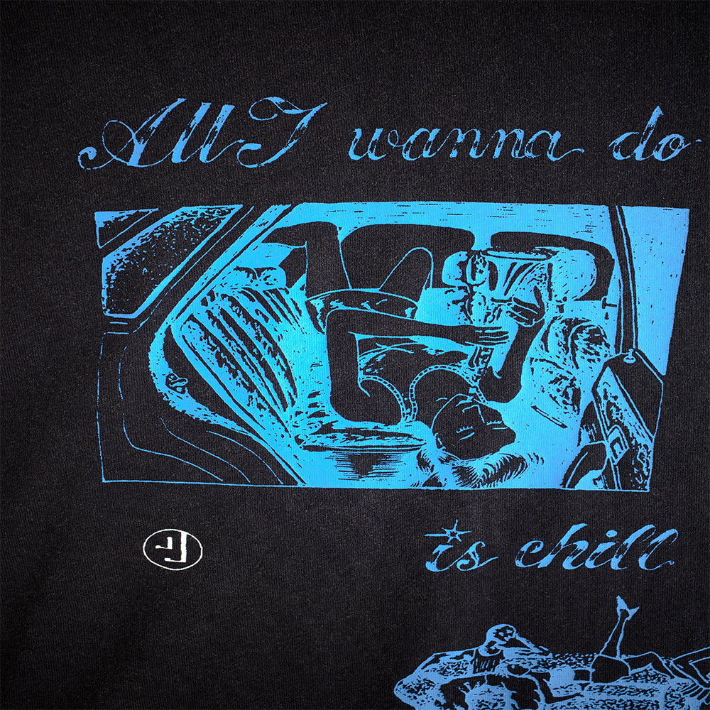 Chill and Hangout Tee - Black
