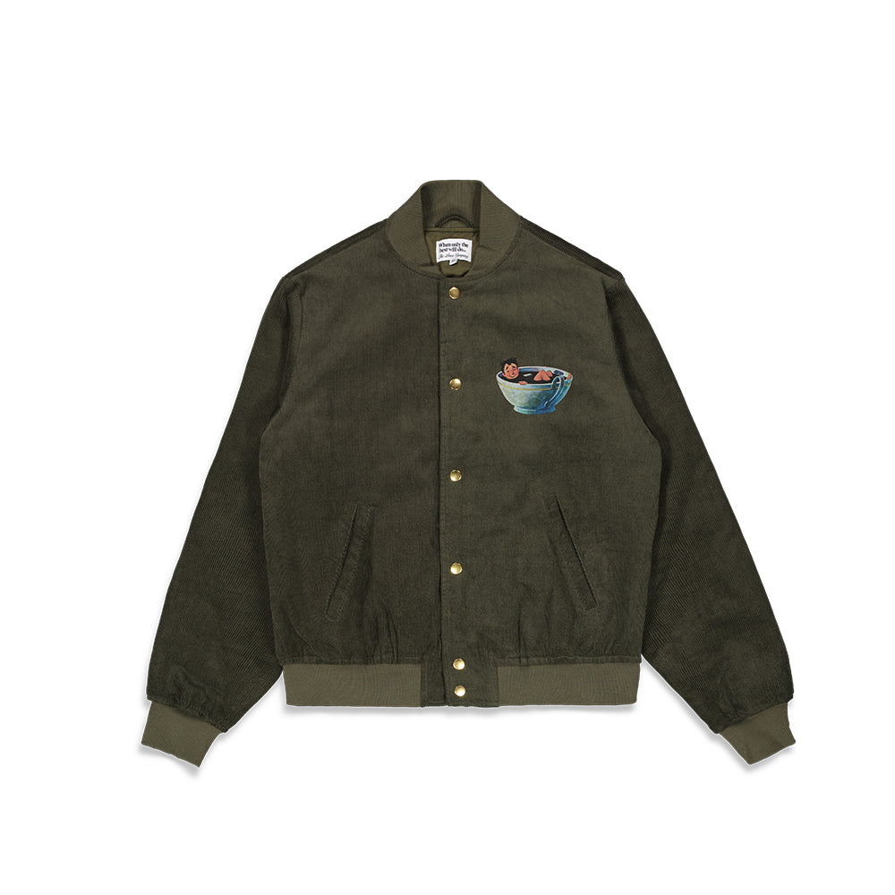 Coffee Bomber Jacket - Khaki Green