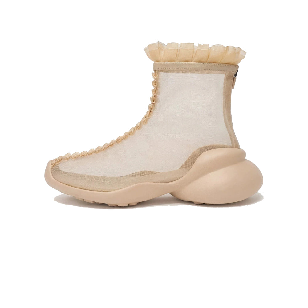 Collina Strada Ruffle Boot - Nude