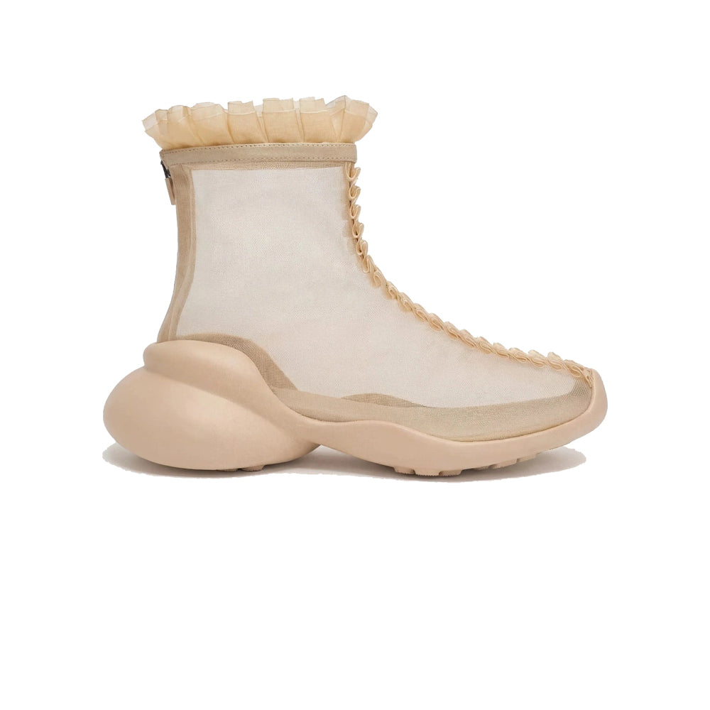 Collina Strada Ruffle Boot - Nude