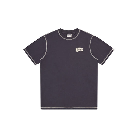 Puff Small Arch Logo Contrast Stitch T-Shirt (Navy)