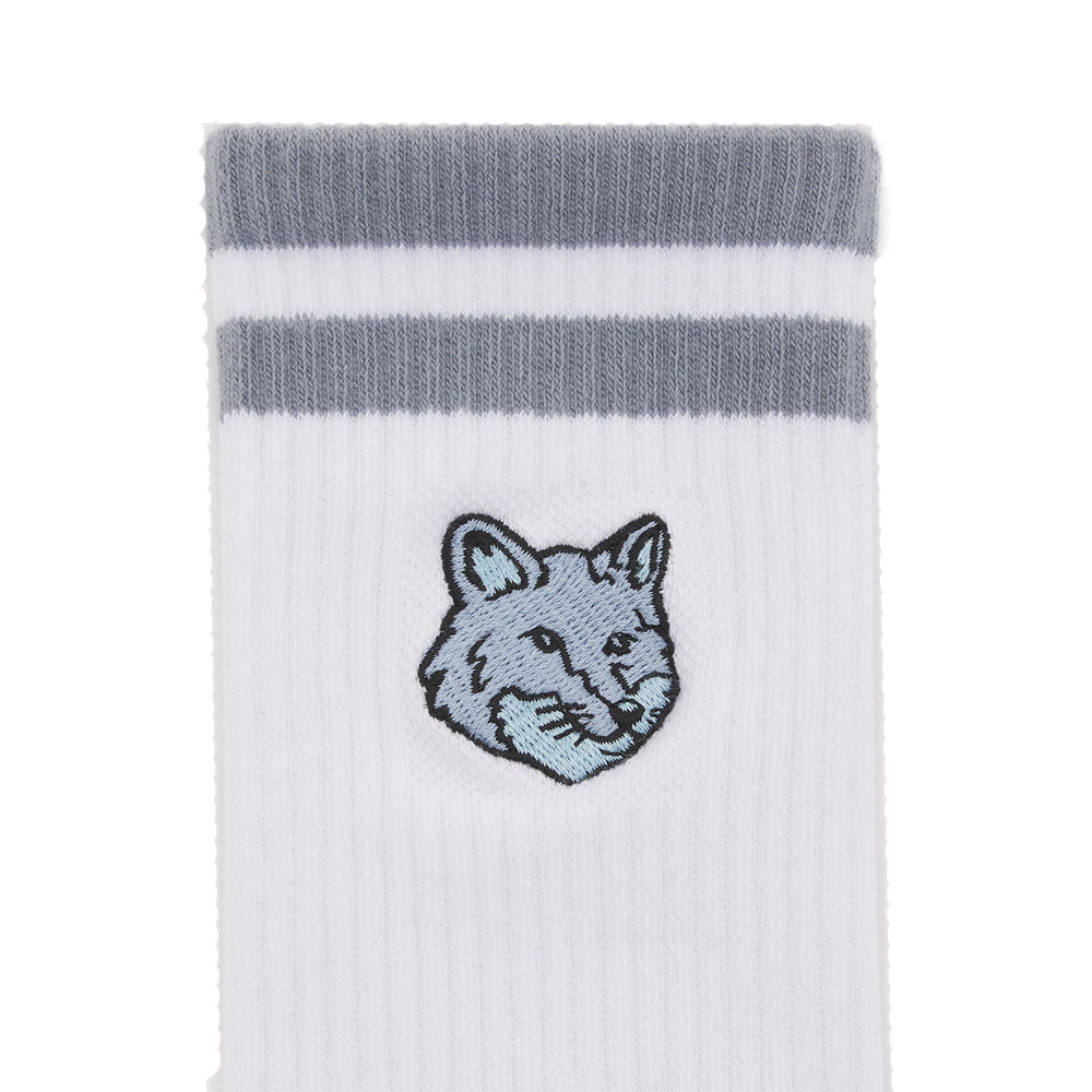 Bold Fox Head Sporty Socks (Placid)